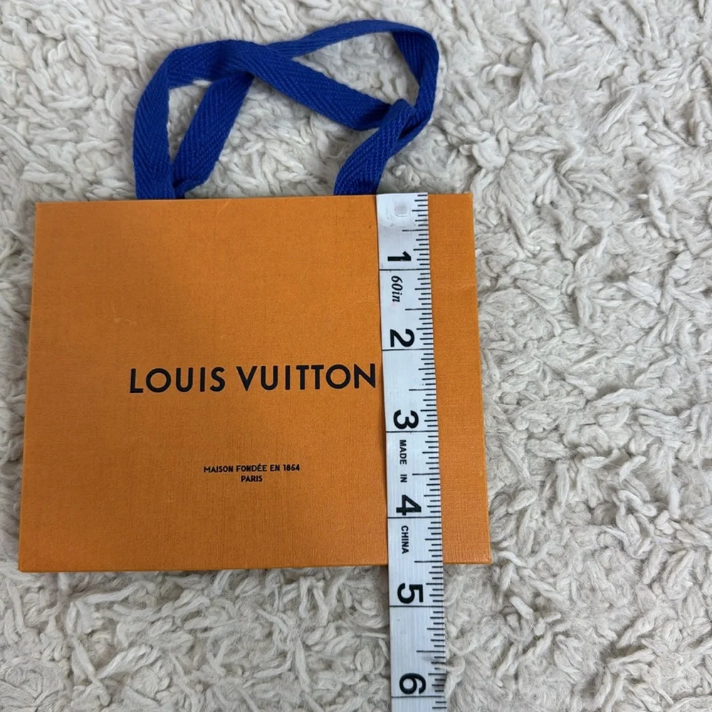 Louis Vuitton Orange Black Logo Mini Shopping Bag‎